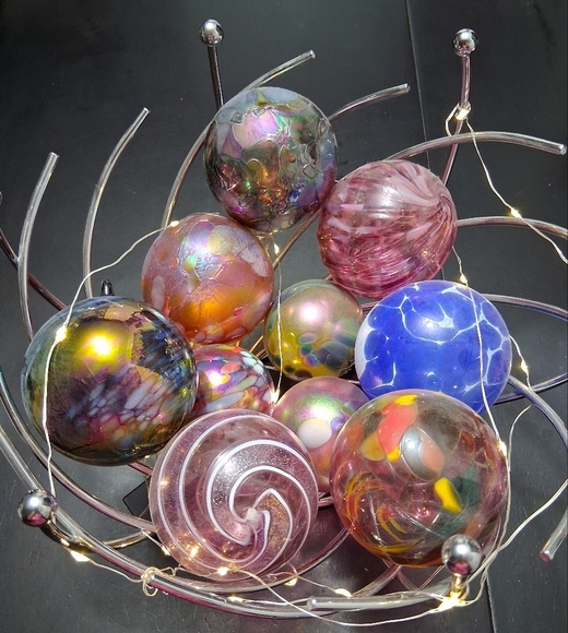 Handcrafted Blown Glass Ornaments/Decor Multicolored    $25ea or 2/$40 - Picture 2 of 16